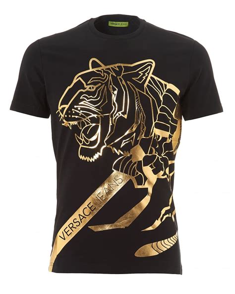 versace tiger men shirt|Men's Luxury and Designer Shirts .